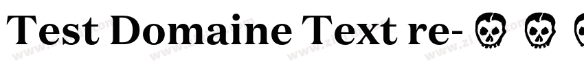 Test Domaine Text re字体转换